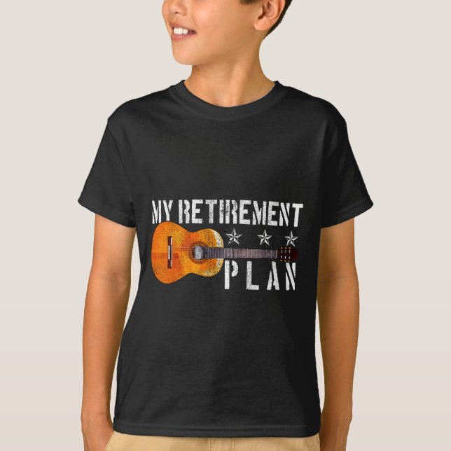 T-shirt Guitar Retirement Plan - Funny Gift For Retired Gu (Devant)