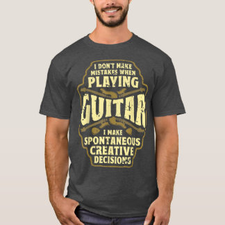 T-shirt Guitar Retro Graphic For Guitarist Bass Guitar Art