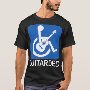 T-shirt Guitarded Funny Joke Guitare
