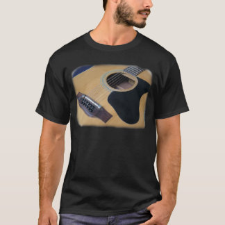 T-shirt Guitare acoustique de 12 ficelles