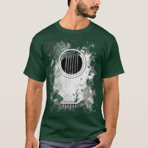 T-shirt Guitare Acoustique Guitaristes Vintages en détress
