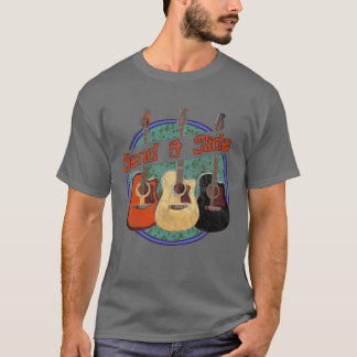 T-shirt Guitare acoustique rétro