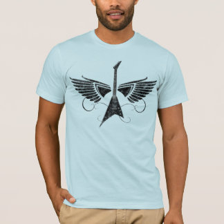 T-shirt Guitare avec des ailes