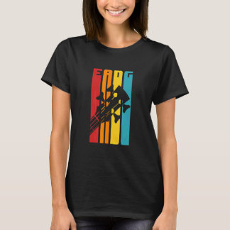 T-shirt Guitare Basse Rétro Accordage Eadg Bassiste Joueur