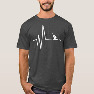 T-shirt Guitare battement de cœur - Lecteur de musique gui