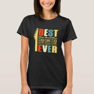 T-shirt Guitare Best Papa Ever Chord Fête des pères guitar