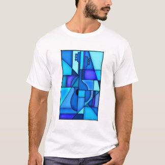 T-shirt Guitare bleue