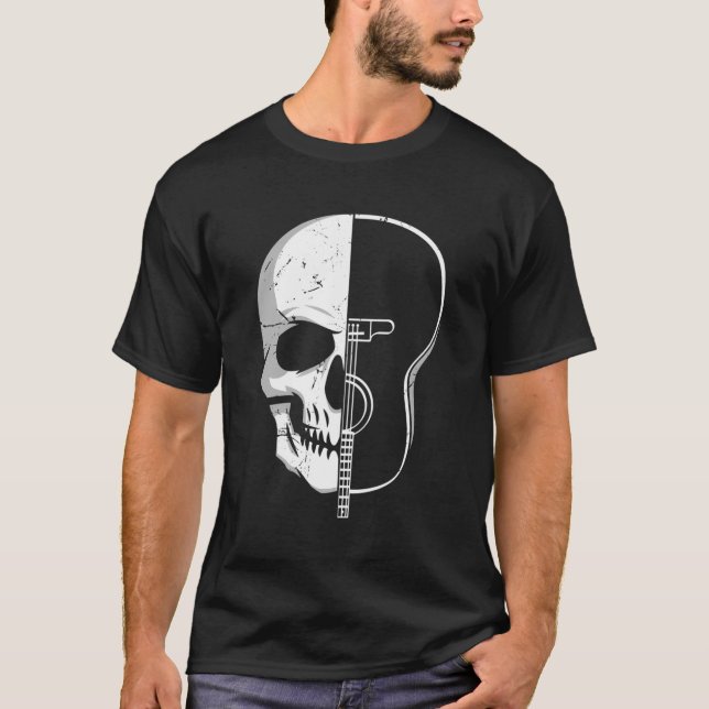 T-shirt Guitare Cadeau Design Musicien Design (Devant)