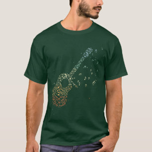 T-shirt Guitare Cadeaux Hommes Notes musicales Musicien gu
