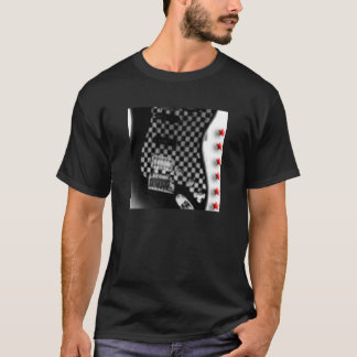 T-shirt guitare checkerboarded