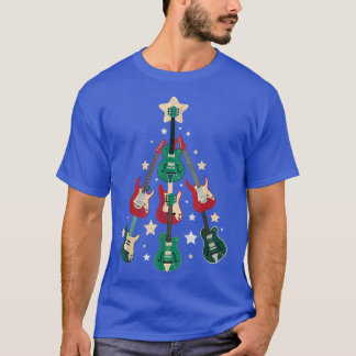 T-shirt Guitare cool Arbre de Noël Pour Les Amateurs De Mu