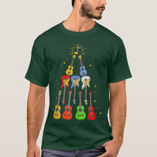 T-shirt Guitare cool Noël Arbre Guitare Noël