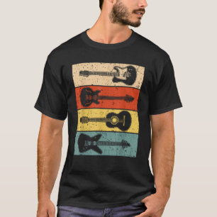 T-shirt Guitare Cool Pour Hommes Femmes Amateurs De Guitar