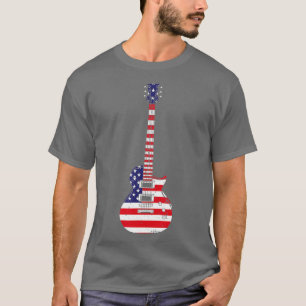 T-shirt Guitare cool Pour Hommes Musiciennes Guitare Élect