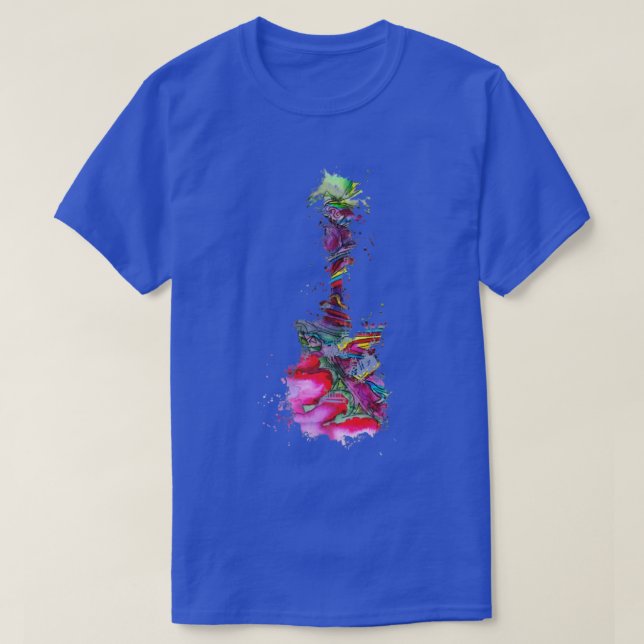 T-shirt Guitare de musique électrique (Design devant)