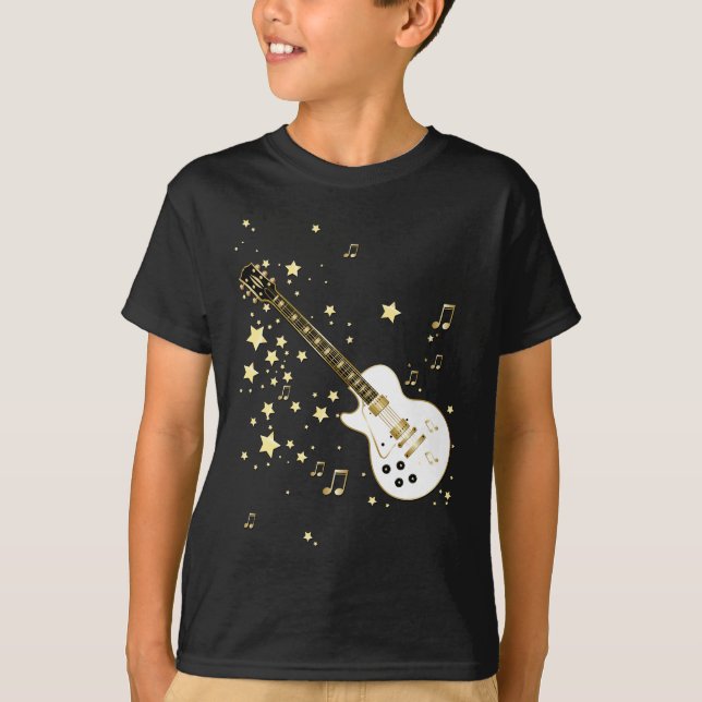 T-shirt Guitare de vedette du rock (Devant)