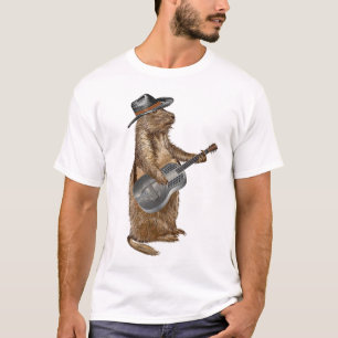 T-shirt Guitare des chiens des Prairies