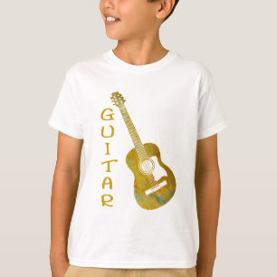 T-shirt Guitare d'or