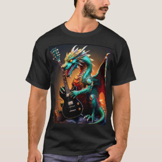 T-shirt Guitare Dragon
