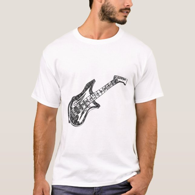 T-shirt Guitare électrique (Devant)