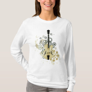 T-shirt Guitare électrique de corps creux
