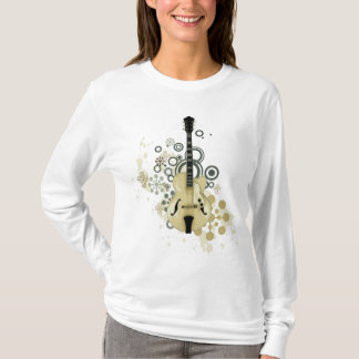 T-shirt Guitare électrique de corps creux