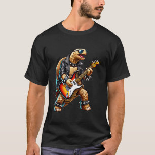 T-shirt Guitare électrique tortue musique concert guitaris