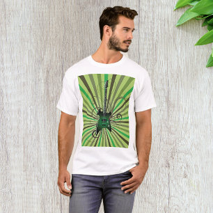 T-shirt Guitare électrique verte