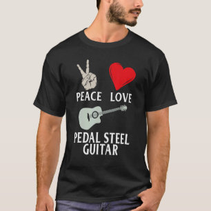 T-shirt Guitare en acier pédal Instrument Guitare en acier