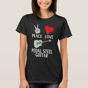 T-shirt Guitare en acier pédal Instrument Guitare en acier