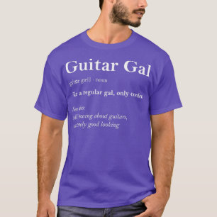 T-shirt Guitare Gal Définition Amusante Fille Guitare Cade