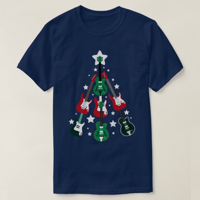 T-shirt Guitare Guitare Guitare de Noël Joueur Guitare (Design devant)