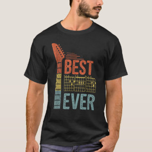 T-shirt Guitare homme père Meilleur papa jamais Guitariste