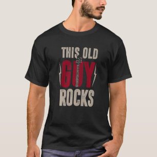 T-shirt Guitare Hommes Retraités Guitariste Hommes Joueur