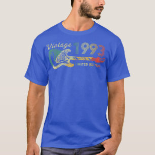 T-shirt Guitare Lover 29 ans Cadeaux Vintage 1993 Limite