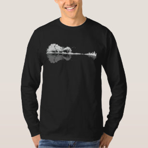 T-shirt Guitare Lover Cadeau fantôme du lac Guitar