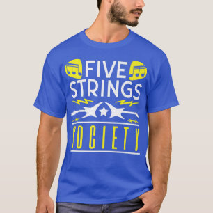 T-shirt Guitare Music Lover Five Strings Society504