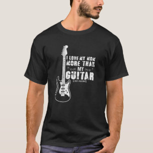 T-shirt Guitare Musicienne Trouvée Guitare Vintage