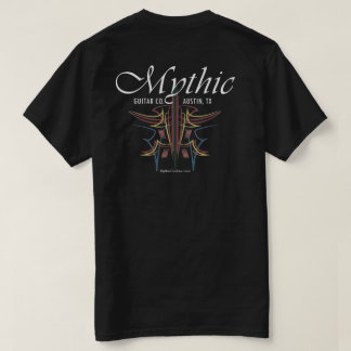 T-shirt guitare mythique co color pinstripe