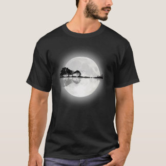 T-shirt Guitare naturelle au clair de lune