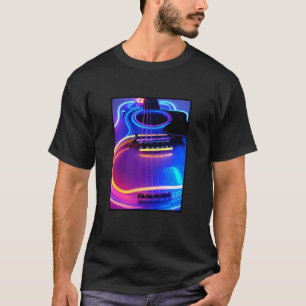 T-shirt Guitare Neon Night