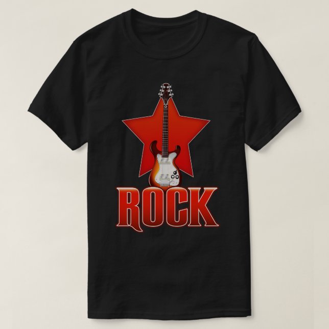 T-shirt Guitare rock (Design devant)