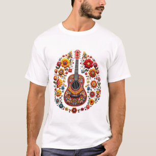 T-shirt Guitare scandinave : Art guitariste