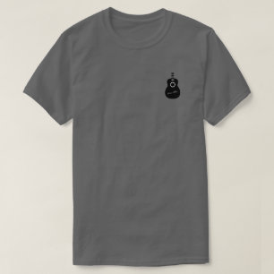 T-shirt guitare simple avec signature personnalisée
