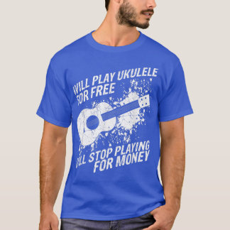 T-shirt Guitare Ukulele concert guitariste cadeau pour mu