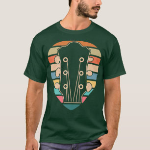 T-shirt Guitare Vintage guitare rétro Mus guitare acoustiq