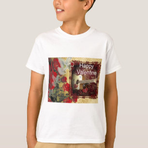 T-shirt Guitare vintage : Jour de la Saint-Valentin pour l