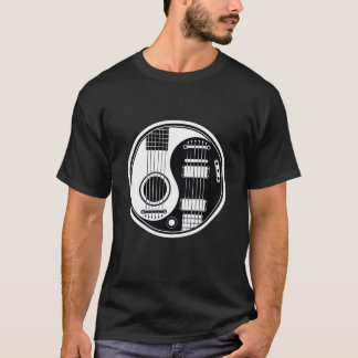 T-shirt Guitare Yin Yang chemise Meilleur cadeau pour Guit