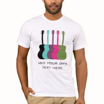 Guitares aux couleurs vives Chemise homme