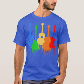 T-shirt Guitares colorées